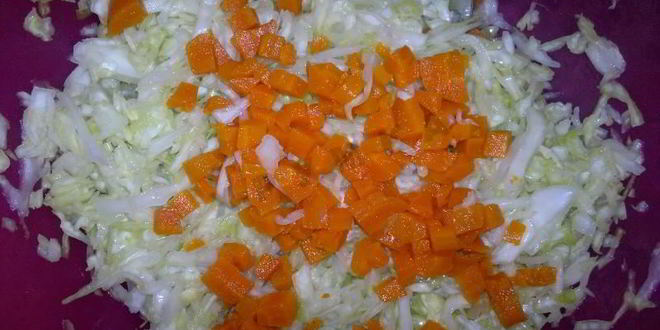 Рецепт винегрета со свежей капустой и огурцом