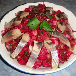 Рецепт Вкусного винегрета с селедкой