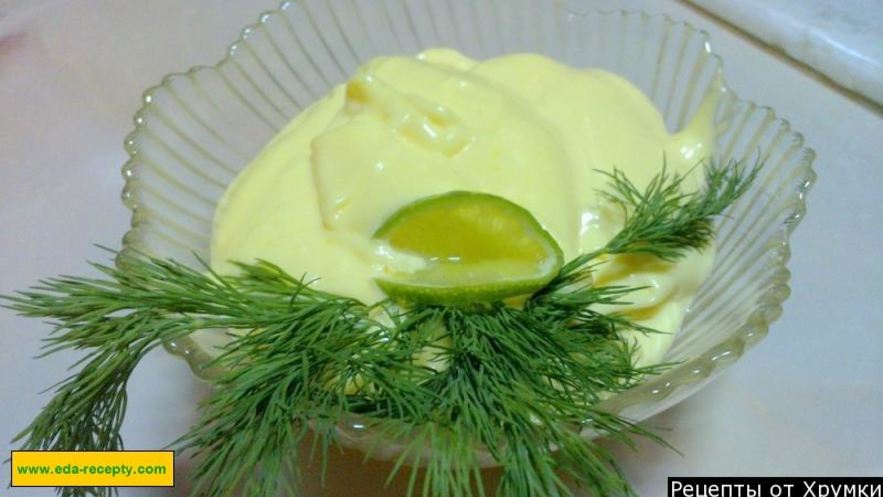 Рецепт майонеза без яиц