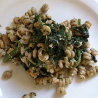 Рецепт Лимонной Пасты с козьим сыром и шпинатом