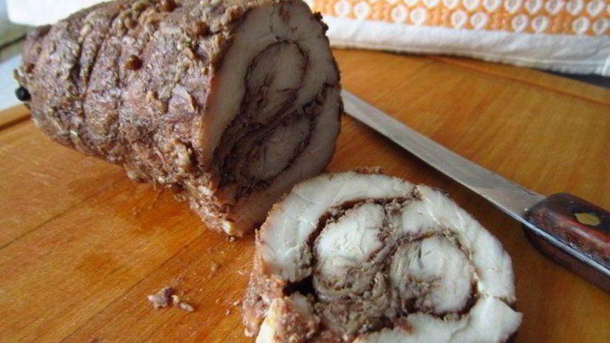 Рецепт пастромы из куриной грудки в винном маринаде