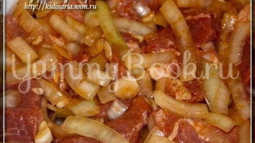 Рецепт варианта маринада для мяса на шампурах на мангале