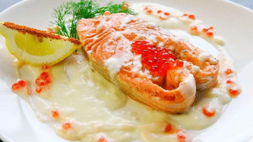 Рецепт сливочного соуса к рыбе с икрой