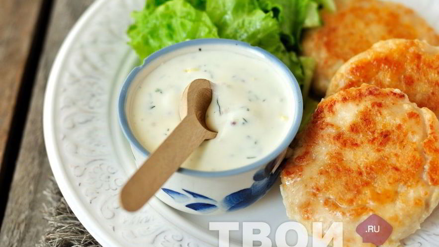 Рецепт сметанно-йогуртового соус с горчицей, мятой и лимоном