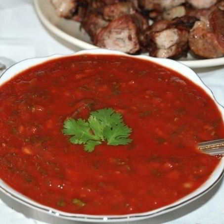 Рецепт Соуса из томатной пасты к шашлыку