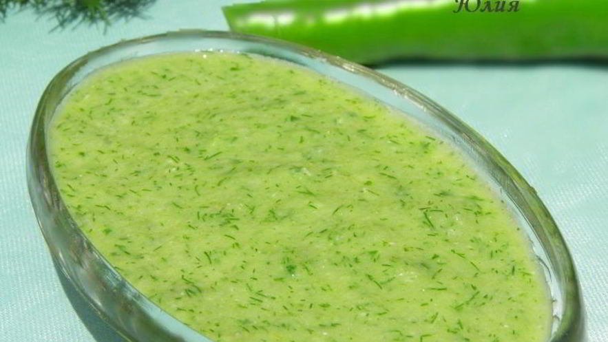 Рецепт соуса-кули из свежих огурцов