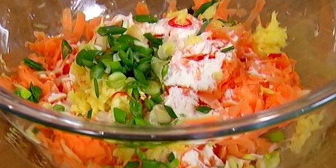 Рецепт оладий из сладкого картофеля с соусом песто