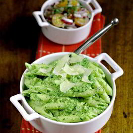 Рецепт Пасты Пенне с соусом песто