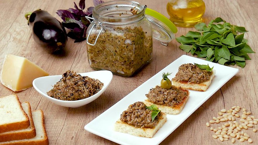 Рецепт соуса песто из баклажанов