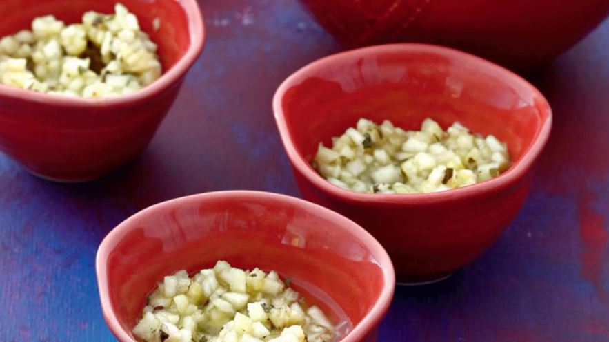 Рецепт ананасовой сальсы к мясу