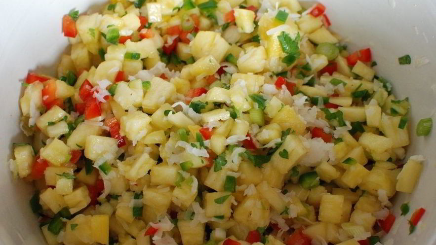 Рецепт ананасовой сальсы