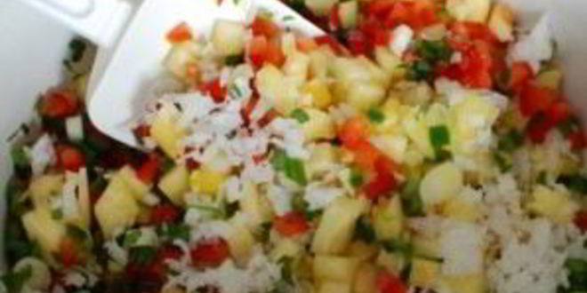 Рецепт ананасовой сальсы