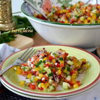 Рецепт Израильского салата сальса