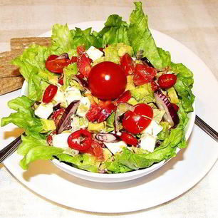 Рецепт Разноцветной сальсы с брынзой