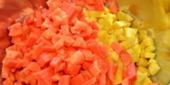 Рецепт сальсы из ананаса и папайи