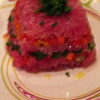 Рецепт Слоеного тартара из тунца