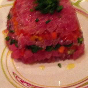 Рецепт Слоеного тартара из тунца