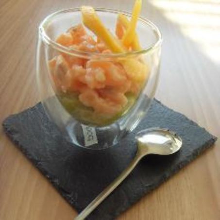 Рецепт Тартара из лосося и лука-порея