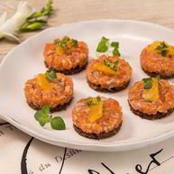 Рецепт Тартара из семги с апельсином