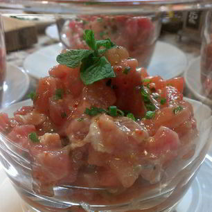 Рецепт Тартара из тунца с арбузом