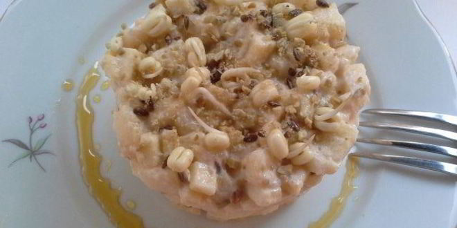 Рецепт тартара с грушей и яблоком