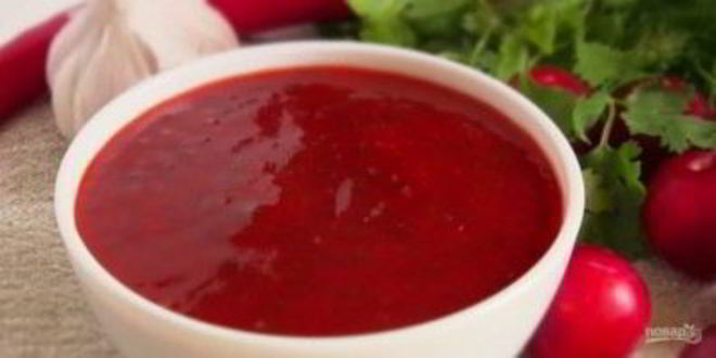 Рецепт соуса ткемали к мясу