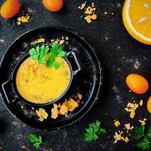 Рецепт Заварного сырного соуса с апельсинами