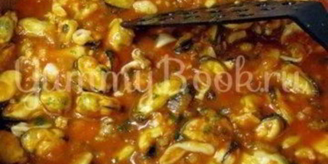 Рецепт универсального томатного соуса с морепродуктами