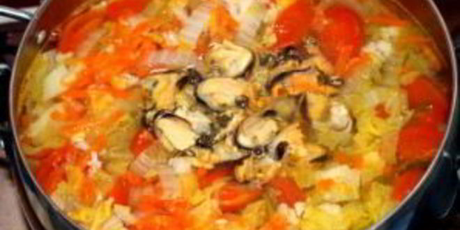 Рецепт белого супа с морепродуктами