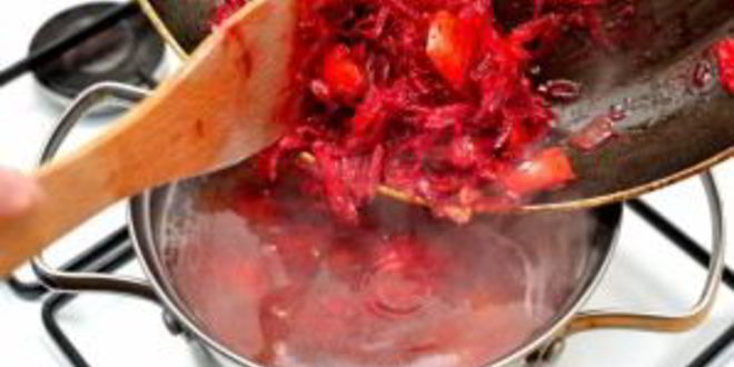 Рецепт борща без мяса