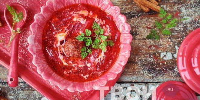 Рецепт борща с фрикадельками