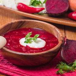 Рецепт Борща с хреном