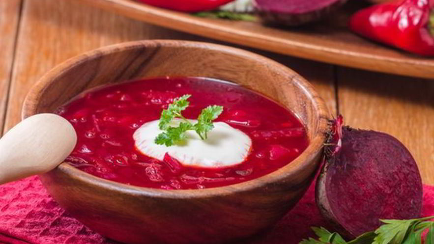 Рецепт борща с хреном