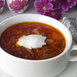 Рецепт Борща с кислой капустой
