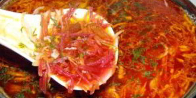 Рецепт борща с кислой капустой