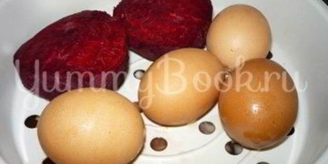 Рецепт борща с паровой свеклой и яйцом из мультиварки