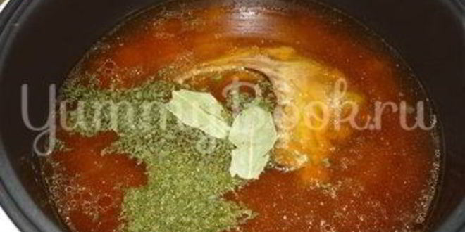 Рецепт борща с паровой свеклой и яйцом из мультиварки