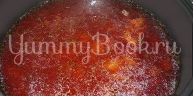 Рецепт борща с паровой свеклой и яйцом из мультиварки