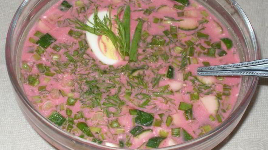 Рецепт борща селянского холодного