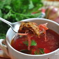 Рецепт Борща со свининой в мультиварке