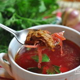 Рецепт Борща со свининой в мультиварке