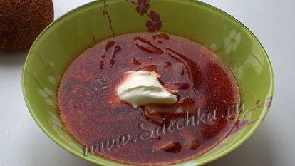 Рецепт Борща в мультиварке Steba