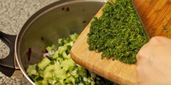 Рецепт литовского холодного борща