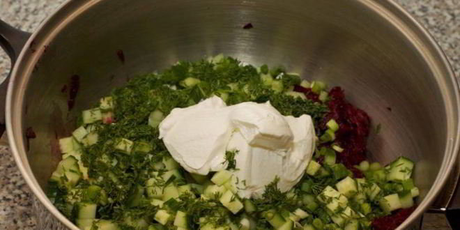 Рецепт литовского холодного борща