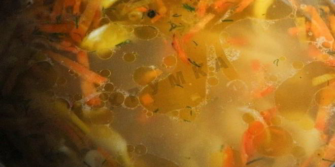 Рецепт куриного бульона с лапшой