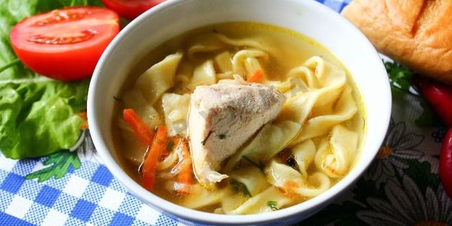 Рецепт куриного бульона с лапшой