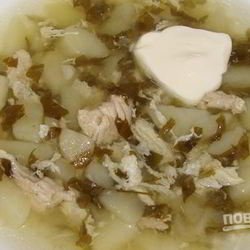 Рецепт Щавеля на курином бульоне