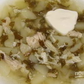 Рецепт Щавеля на курином бульоне