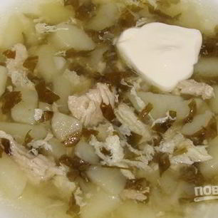 Рецепт Щавеля на курином бульоне