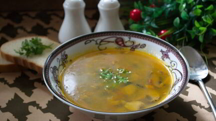 Рецепт Супа на грибном бульоне